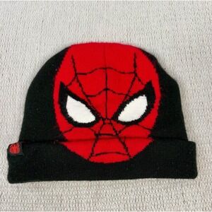 Marvel Spider-Man Beanie Red and Black Kids